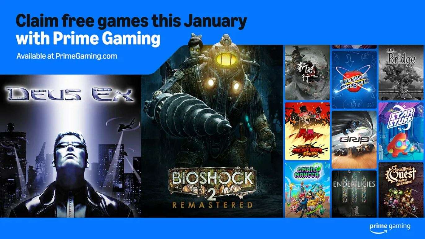 Amazon Prime Gaming 2025 年 1 月のラインナップには、BioShock 2 Remastered を含む 16 本のゲームが含まれます